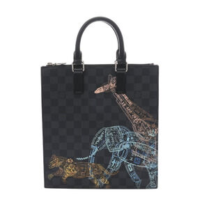 Louis Vuitton Damier Graphite Black Sac Plat Messenger Bag Black Canvas